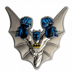 2022 DC Comics BATMAN 3D SHAPED™ - Barbados 5 dollars 5 oz silver coin