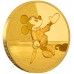 Niue 2,50 dollar 2016 Disney - Mickey Through the Ages 2 - Brave Little Tailor - 0,5 gram goud coincard