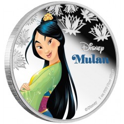 Niue 2 dollars 2016 Disney Princess 10) Mulan - 1 oz silver coin