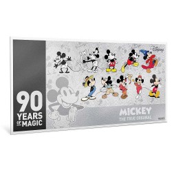 Niue 1 dollar 2018 - Mickey Mouse 90th Anniversary - 5g Silver Coin Note