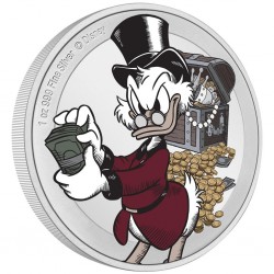 2022 Disney - SCROOGE MCDUCK 75th Anniversary - Niue 2 dollars 1 oz silver coin
