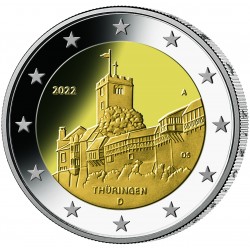 Duitsland 2 euro 2022 Thuringen UNC ADFGJ
