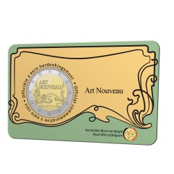 Belgie 2 euro 2023 Art Nouveau UNC coincard NL
