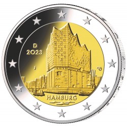 Duitsland 2 euro 2023 Hamburg UNC ADFGJ