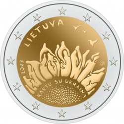 Litouwen 2 euro 2023 Samen met Oekraine UNC