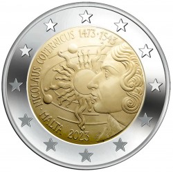 Malta 2 euro 2023 Nicolaus Copernicus UNC