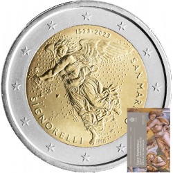 San Marino 2 euro 2023 Luca Signorelli BU coin in blister
