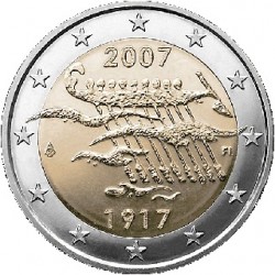 Finland 2 euro 2007 '90 jaar onafhankelijkheid´ UNC
