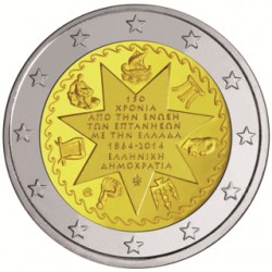 Griekenland 2 euro 2014 '150 jaar vereniging van de Ionische Eilanden met Griekenland' UNC