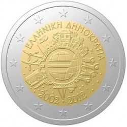 Griekenland 2 euro 2012 'Tien jaar Euro' UNC