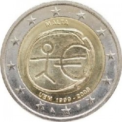 Malta 2 euro comm 2009 'EMU' UNC