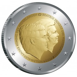 Nederland 2 euro comm 2014 'Dubbelportret Willem-Alexander en Beatrix' UNC
