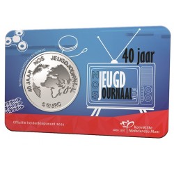 Nederland 5 euro 2021 NOS Jeugdjournaal UNC in coincard