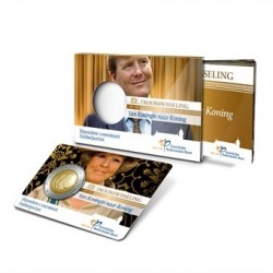 Nederland 2 euro comm 2013 'Dubbelportret Beatrix en Willem-Alexander ' UNC in coincard