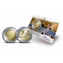Nederland 2 euro comm 2014 'Dubbelportret Willem-Alexander en Beatrix' BU in coincard