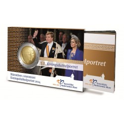 Nederland 2 euro comm 2014 'Dubbelportret Willem-Alexander en Beatrix' UNC in coincard