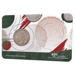 Nederland 2023: 80 jaar Afscheid Kwartje 25 cent 1941 in coincard