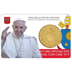 Vaticaan 50 cent 2018 coincard nr. 9