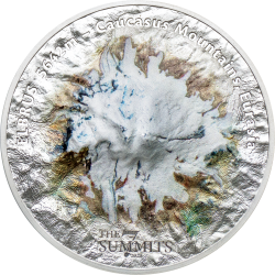 Cook Islands 25 dollars 2021 ELBRUS The 7 Summits - 5 oz silver coin