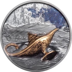 Palau 5 dollars 2021 - MAGICAL LAMP 1001 Nights - 1 oz silver coin