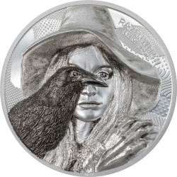 Cook Islands 10 dollars 2022 RAVEN WITCH - Eye of Magic - 2 oz silver coin