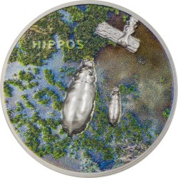 Palau 5 dollars 2023 - Split Views HIPPOS - 1 oz silver coin 5$