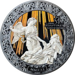 Palau 20 dollars 2021 - Ectasy of Saint Teresa - Eternal Sculptures - 5 oz silver coin 20$