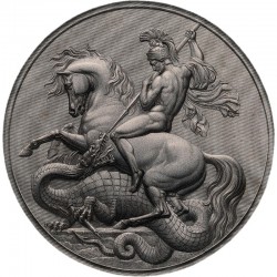 Saint Helena 50 pounds 2023 - GEORGE & THE DRAGON Masterpiece - 1 kg kilo silver coin (06-2023)